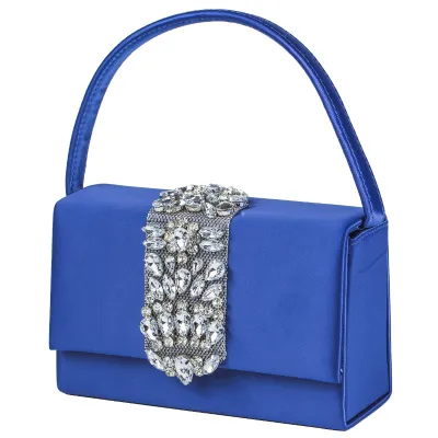 Viola Satin Purse-Royal Blue